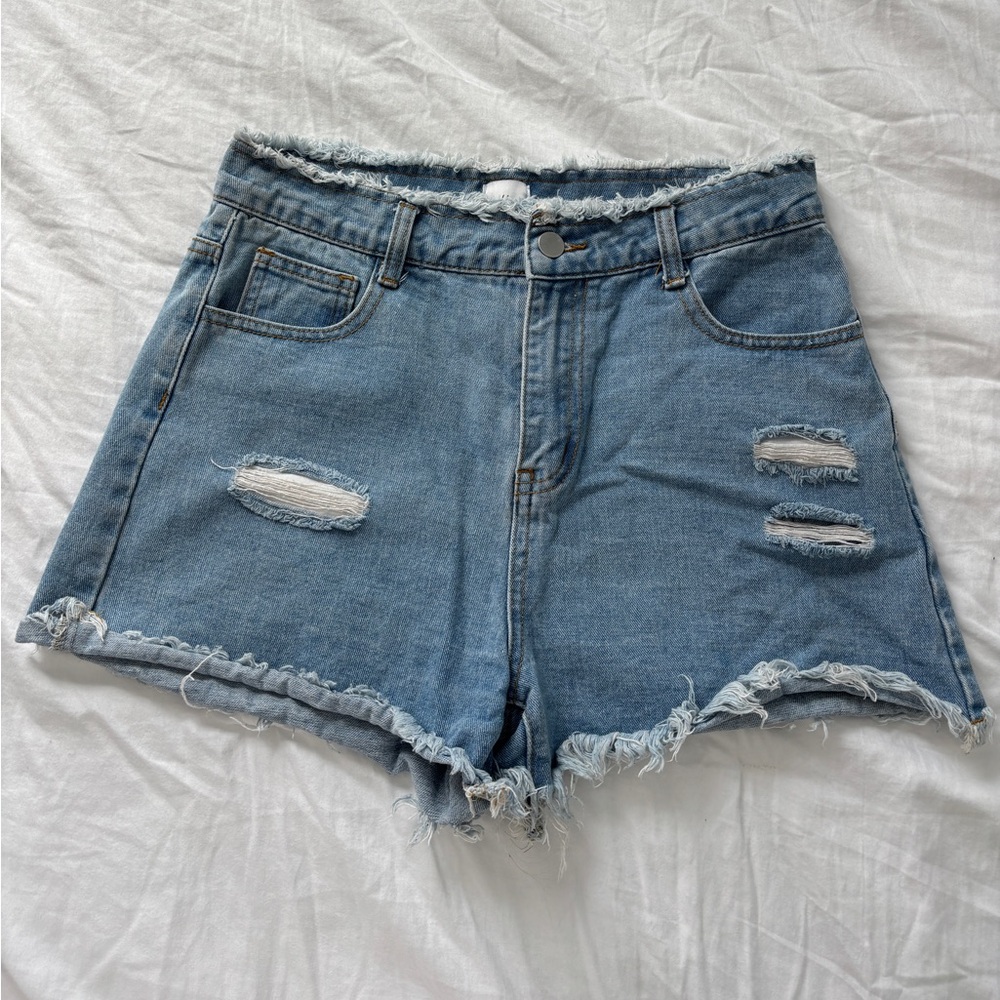 Princess Polly Denim Women Shorty Shorts size 4
